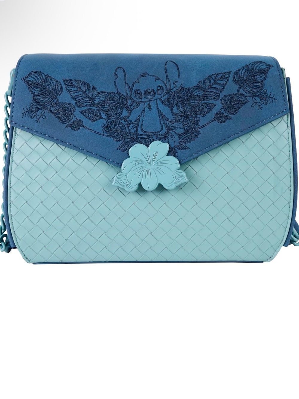 Loungefly Disney Stitch Embroidered Crossbody Bag NEW